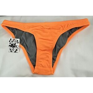 Jolyn Bikini Swim Bottom Medium Europe Style Orange (Citrus) New With Tags